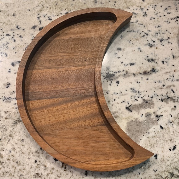 Mango Wood Moon Tray - Picture 1 of 2